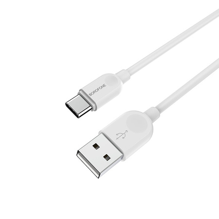 Borofone Kabel BX14 LinkJet - USB na Typ C - 3A 1 metr biały