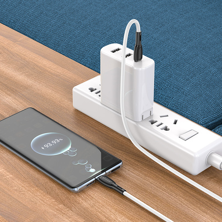 Borofone Kabel BX86 Advantage - Typ C na Typ C - 60W 1 metr biały