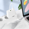 Borofone Netzladegerät BN11 Imperial - USB + 2×Typ C - QC 3.0 PD 100W weiß