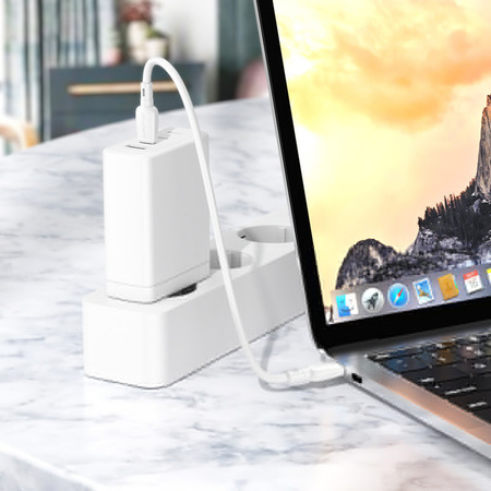 Borofone Kabel BX93 Super Power - USB na Lightning - PD 20W 0,25 metra biały