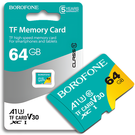 Borofone MicroSD-Speicherkarte  64GB SDXC Class10 95MB/s