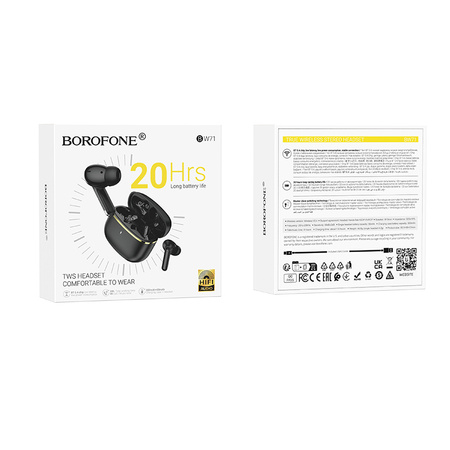 Borofone Bluetooth-TWS-Kopfhörer BW71 Soleil schwarz