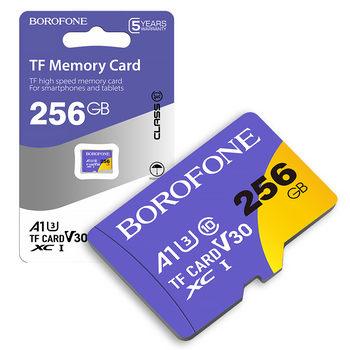 Borofone Karta pamięci MicroSD 256GB SDXC U3 Class10 100MB/s