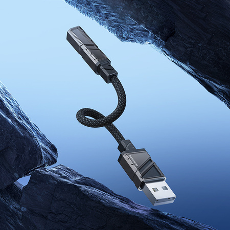 Borofone Adapter BV23 Dignity - USB na jack 3,5mm - czarny