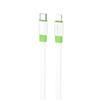 Borofone Kabel BX89 Union - Typ C na Lightning - PD 20W 1 metr biało-zielony