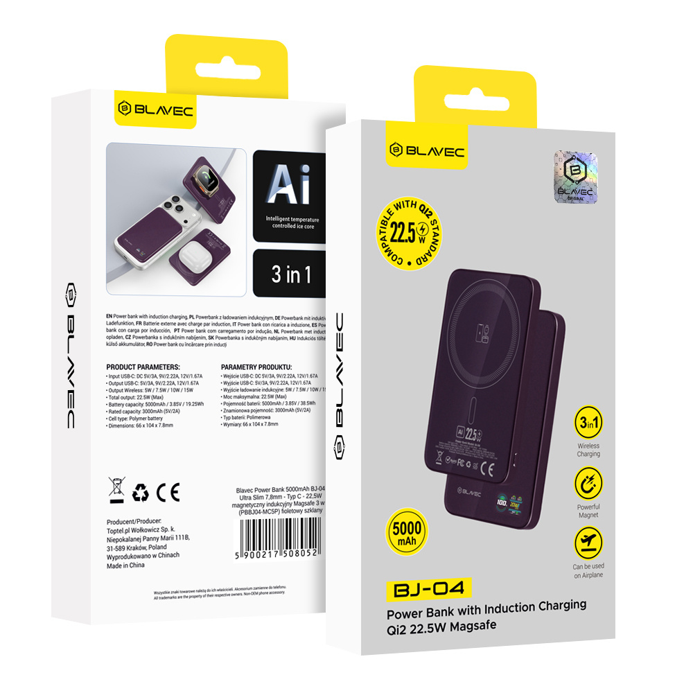 Blavec BJ-04 5000 mAh – fioletowy