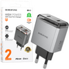 Borofone Ładowarka sieciowa BN21 Lena - 2xTyp C - PD 40W szara