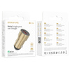 Borofone Ładowarka samochodowa BZ19A Wisdom - USB - QC 3,0 18W złota
