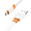 Borofone Kabel BX89 Union - USB na Micro USB - 2,4A 1 metr biało-pomarańczowy