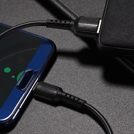 Borofone Kabel BX16 Easy - USB auf Typ C - 3A 1 m schwarz