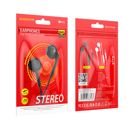 Borofone Słuchawki BM76 Ocean czarne