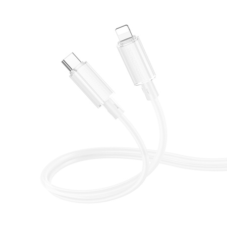 Borofone Kabel BX112 Lemon - Typ C na Lightning - PD 27W 1 metr biały