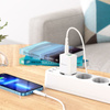 Borofone Netzladegerät BN7 - USB + Typ C - QC 3.0 PD 20W weiß