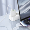 Borofone Netzladegerät BN25 Wish (Ultra Thin) - USB + Typ C - PD QC 3.0 30W weiß
