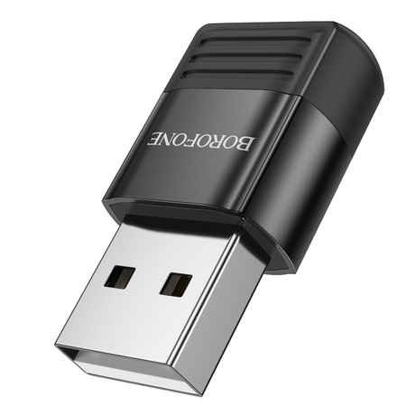 Borofone Adapter BV18 - USB auf Typ C - schwarz