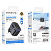 Borofone Reiseadapter BAC12 - 2×USB + Typ C - USA, UK, EU, AU schwarz