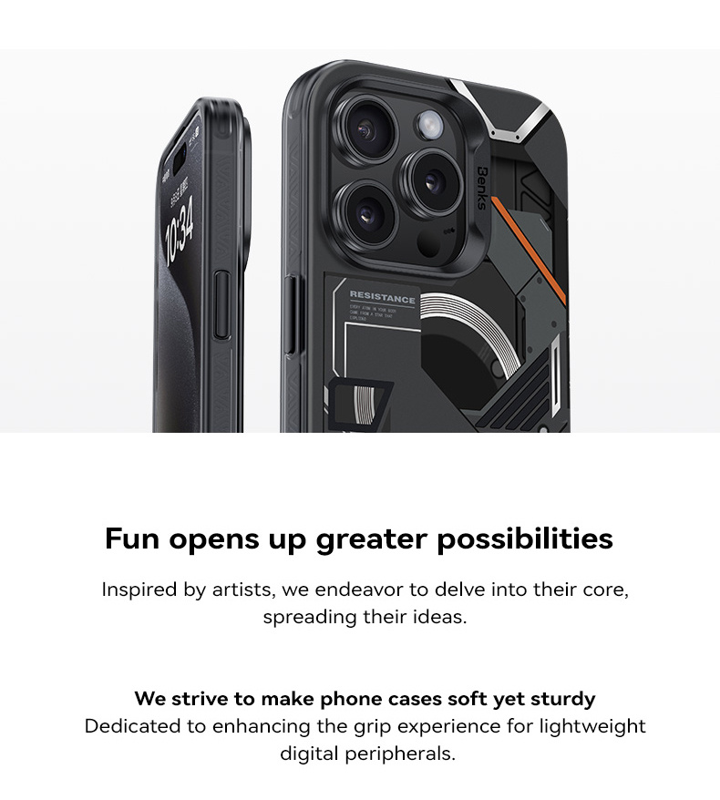 Twój iPhone 15 Pro Max zostaje widoczny w całej okazałości, a mimo to jest chroniony - to etui znika na telefonie, nie Twój design.