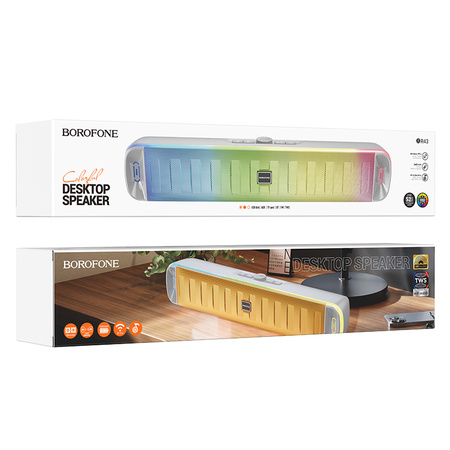 Borofone Głośnik Bezprzewodowy Bluetooth BR43 Colorful szary