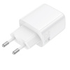 Borofone Netzladegerät BN27 Fuente - USB + Typ C - QC 3.0 PD 20W weiß