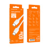 Borofone Kabel BX93 Super Power - Typ C auf Typ C - 60W 3A 1 m weiß