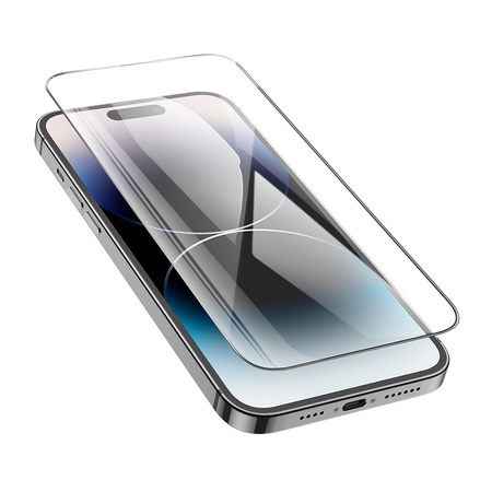 Borofone Panzerglas BF6 Diamond Armor Full Screen HD für iPhone 15 Pro - 10 Stück
