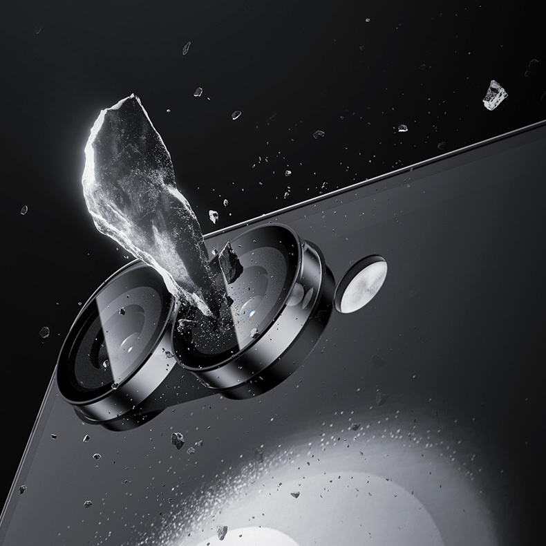 Kameraglas aufgesetzt am Samsung Galaxy Z Flip 7