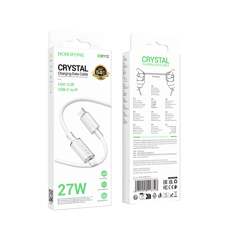 Borofone BX112 Lemon Lightning-Kabel