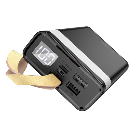 Borofone Power Bank 20000mAh BJ18 Coolmy - 2xUSB - czarny