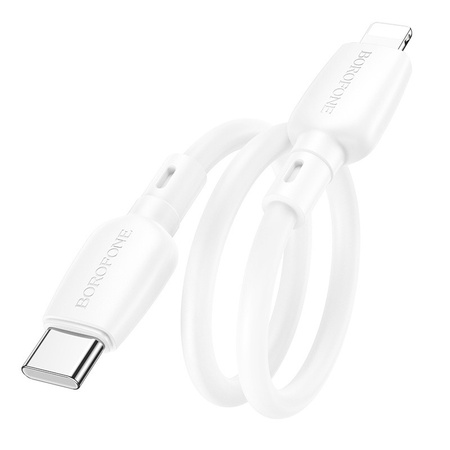 Borofone Kabel BX93 Super Power - Typ C na Lightning - PD 20W 0,25 metra biały
