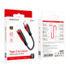 Borofone Adapter BV17 Audio - Typ C na jack 3,5mm - czarny (DAC)