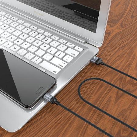 Borofone Kabel BX28 Dignity - USB na Typ C - 2,4A 1 metr szary