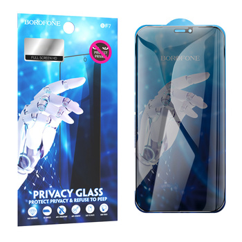 Borofone Hartowane szkło BF7 Diamond Armor Full Screen Anti-spy do Iphone 12 Pro Max - 10 sztuk