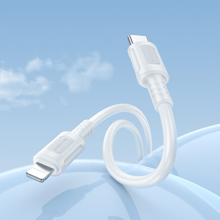 Borofone Kabel BX111 Feliz - Typ C auf Lightning - PD 27W 1 m weiß