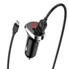 Borofone Ładowarka samochodowa BZ15 Auspicious - 2xUSB - 2,4A z kablem USB na Micro USB czarna