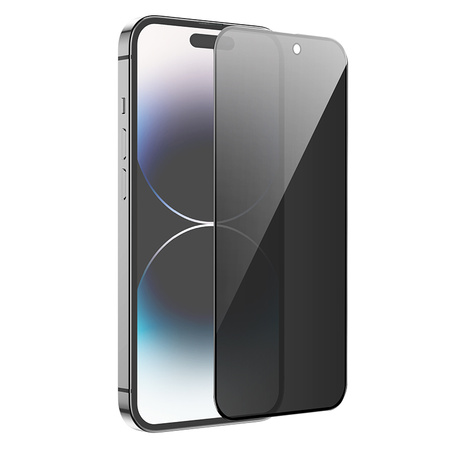 Borofone Panzerglas BF7 Diamond Armor Full Screen Anti-Spy für iPhone 15 Pro - 10 Stück