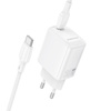 Borofone Netzladegerät BN28 Fuente - Typ C - PD 30W mit Kabel Typ C auf Typ C weiß