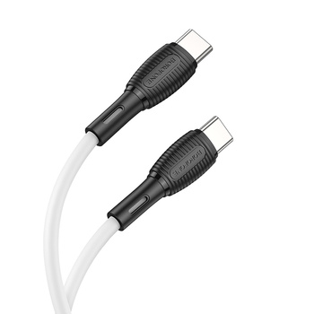 Borofone Kabel BX86 Advantage - Typ C na Typ C - 60W 1 metr biały