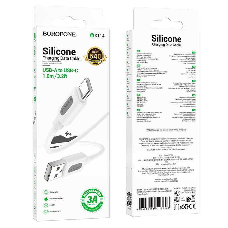 Borofone BX114 Structure USB-C-Kabel