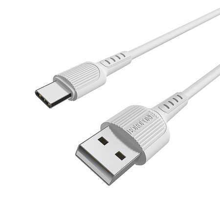 Borofone Kabel BX16 Easy - USB na Typ C - 3A 1 metr biały