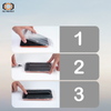 Hartowane szkło Tel Protect Dust-Free Easy Fit Privacy Full Glue 6D do Iphone 16 czarne - 2 sztuki
