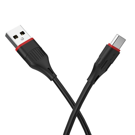 Borofone Kabel BX17 Enjoy - USB na Typ C - 3A 1 metr czarny