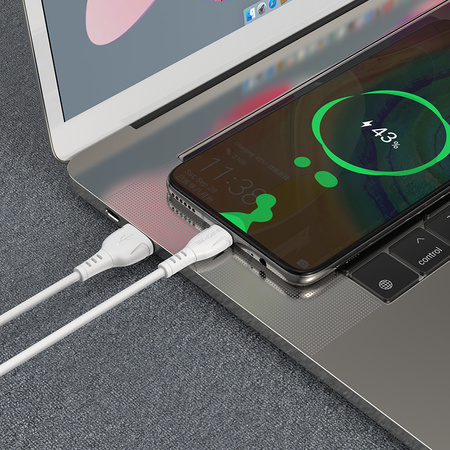 Borofone Kabel BX51 Triumph - USB na Typ C - 3A 1 metr biały