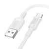 Borofone Kabel BX111 Feliz - USB na Typ C - 3A 1 metr biały
