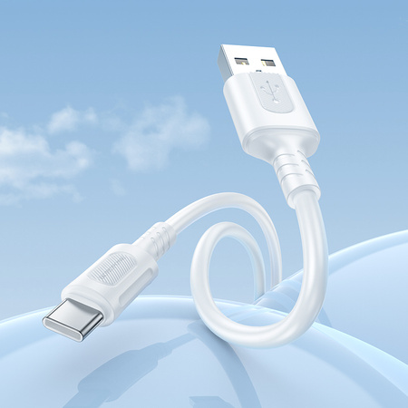 Borofone Kabel BX111 Feliz - USB auf Typ C - 3A 1 m weiß