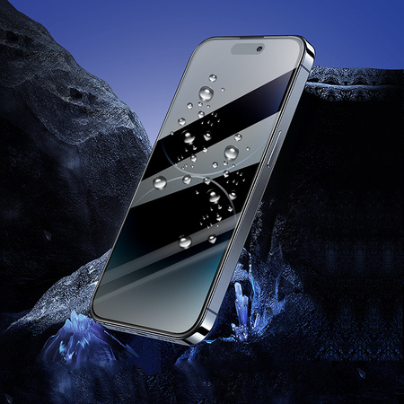 Borofone Panzerglas BF7 Diamond Armor Full Screen Anti-Spy für iPhone 15 Pro - 10 Stück