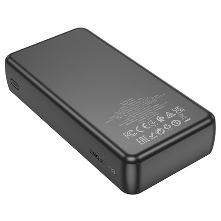 Borofone Power Bank 20000mAh BJ56A Graceful - 2xUSB + Typ C - QC 3.0 22,5W + PD 20W czarny