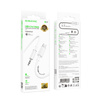 Borofone AUX-Kabel BL21 Lemon - Typ C auf Klinke 3,5mm - 1 m weiß