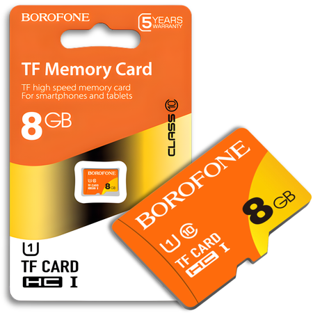 Borofone MicroSD-Speicherkarte   8GB SDHC Class10 75MB/s