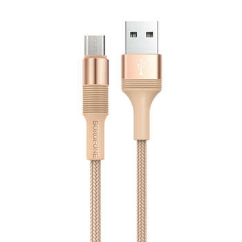 Borofone Kabel BX21 Outstanding - USB na Micro USB - 2,4A 1 metr złoty