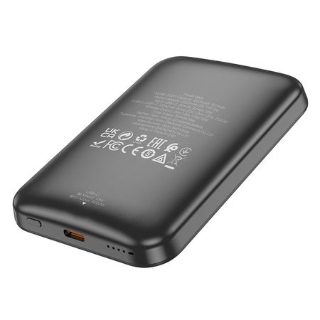 Borofone Powerbank 5000mAh BJ63 Nimble - Typ C - PD 20W magnetisch mit induktivem Laden schwarz